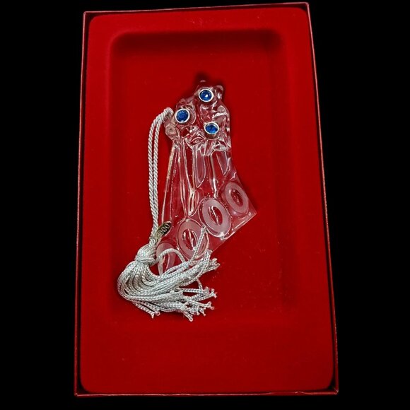 NIB 2000 Rare Lenox Commemorative “Shooting for the Stars” Crystal Blue … - Picture 1 of 1
